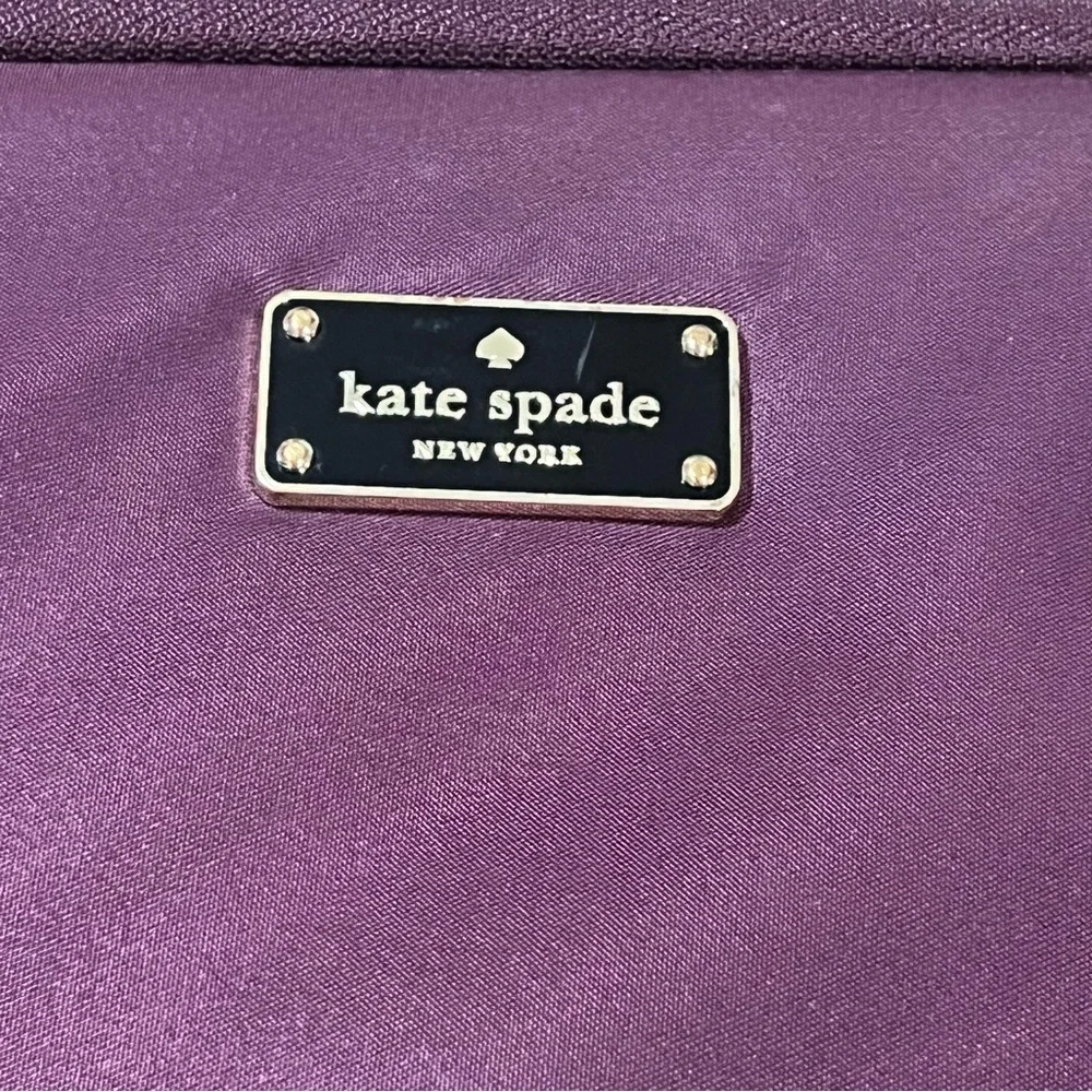 Kate Spade Purple 14” Tablet Laptop Sleeve Case Padded Zip Tech Accessory